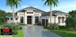House Plan G1-3489-G / Vedra - coastal contemporary great room house plan also features formal and casual dining rooms and private master suite designed by South Florida Design of Bonita Springs, FL