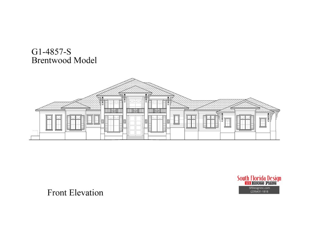 South Florida Design Brentwood House Plan - South Florida Design