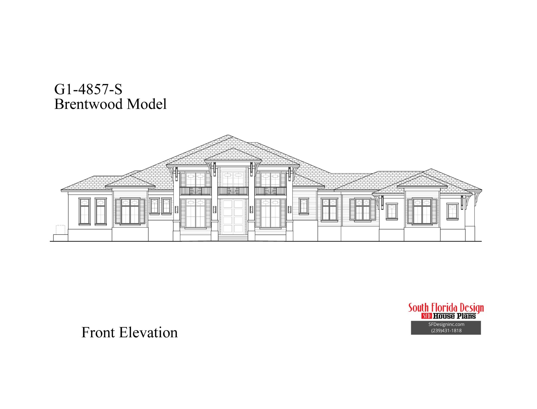 South Florida Design Brentwood House Plan - South Florida Design