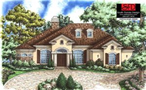 French Contemporary House Plan