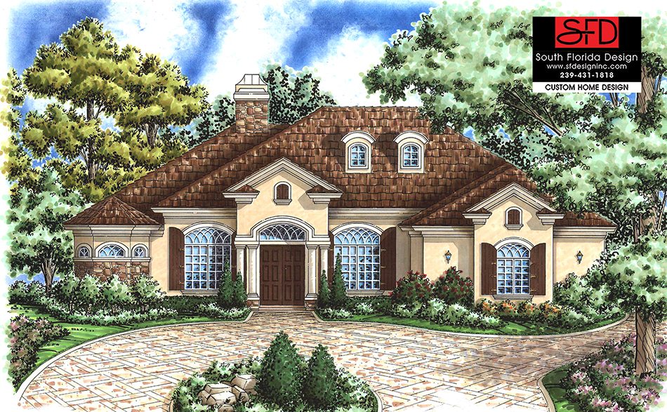 French Contemporary House Plan