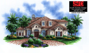 South Florida Design French Contemporary House Plan-South Florida Design