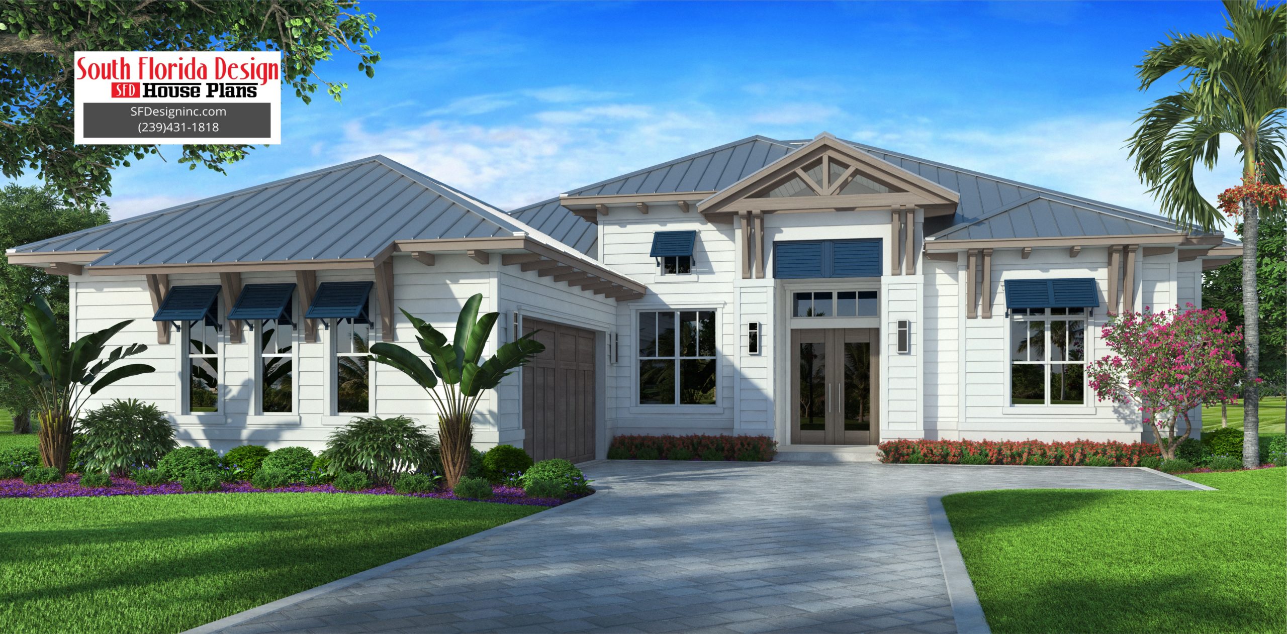 2242sf Olde Florida House Plan