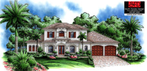 European Style 2-Story 5 Bedroom House Plan