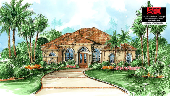 Mediterranean 1-Story House Plan With Family Room
