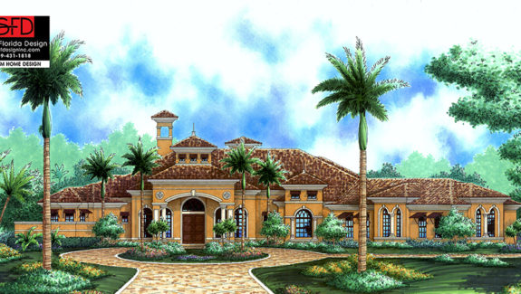 Mediterranean 1-Story House Plan