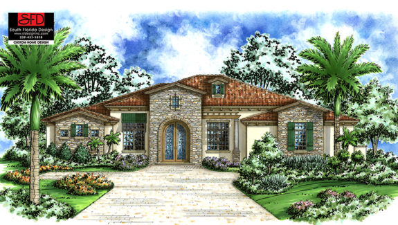French 1-Story House Plan