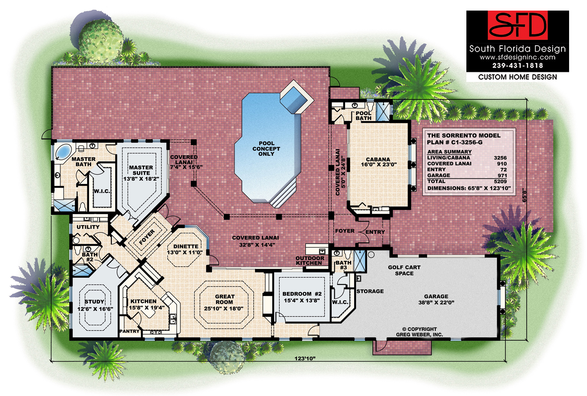 Courtyard House Plan South Florida Design