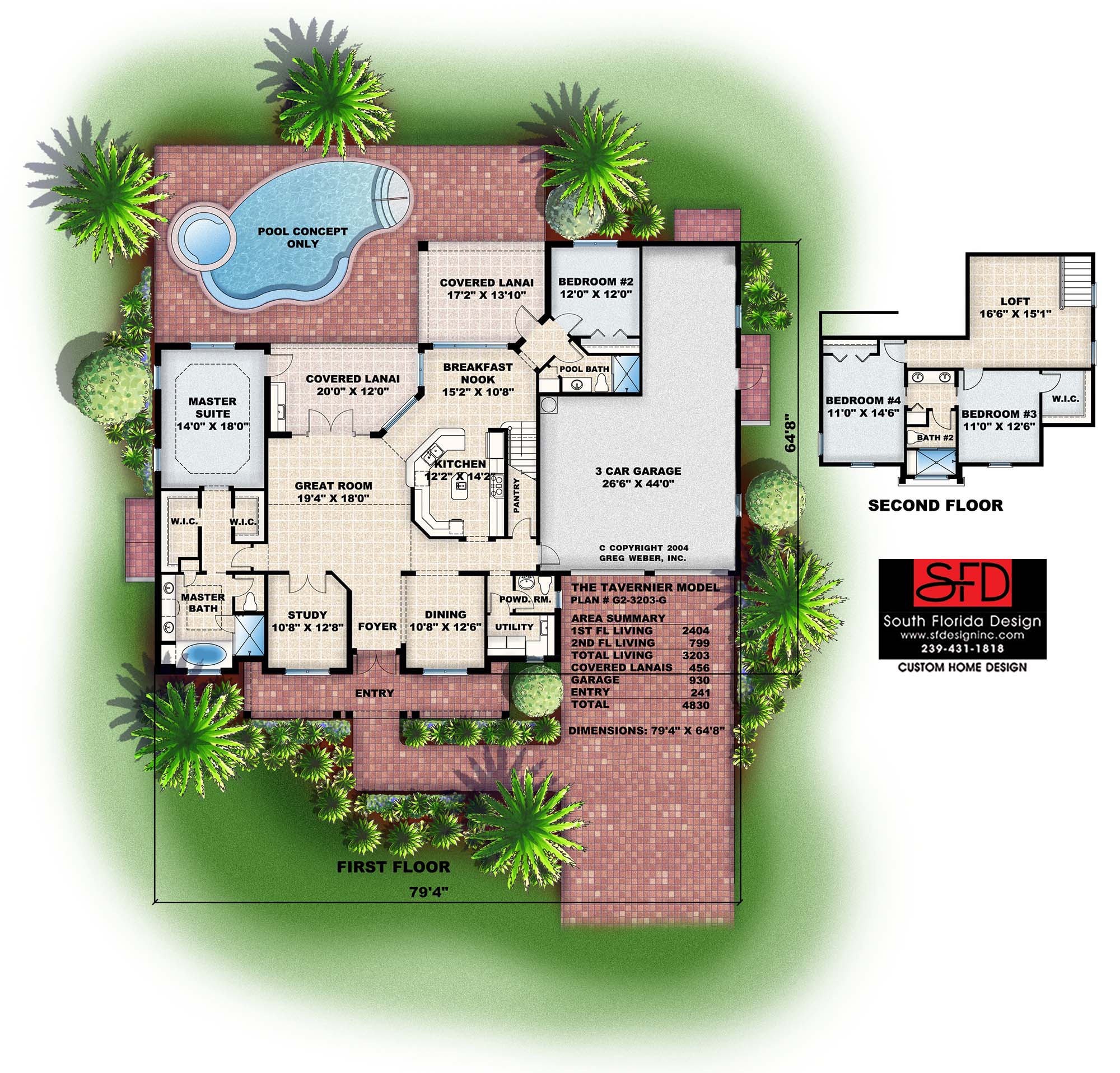 Key West Style Home Floor Plans - floorplans.click