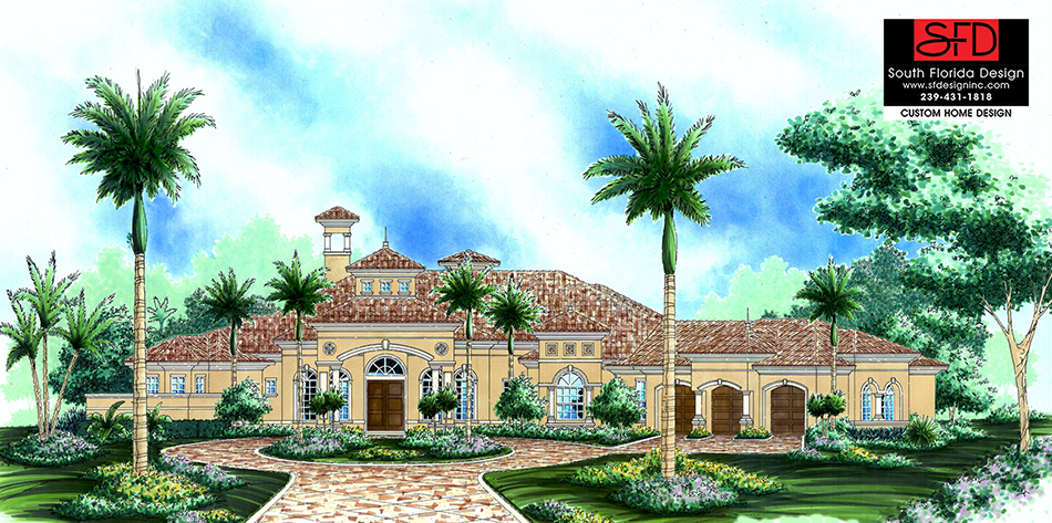 Mediterranean 1-Story Luxury House Plan