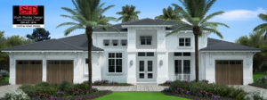 4200sf Coastal Contemporary House Plan designed by South Florida Design located in Estero, Florida